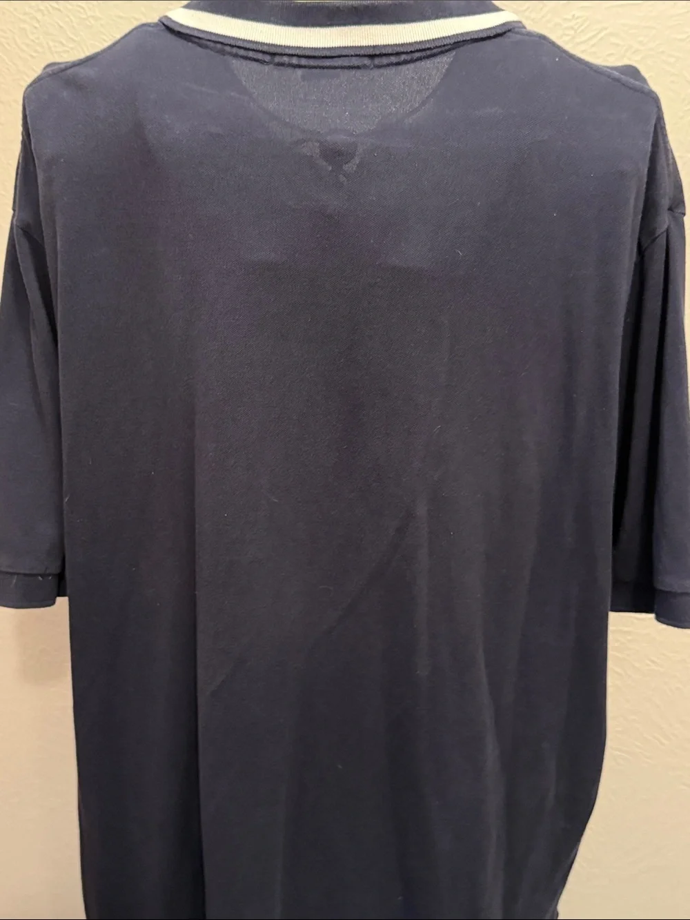🐎🐎🐎BOGOHO🐎🐎🐎Polo by Ralph Lauren Navy Polo with Red Pony White Collar Trim-2XL